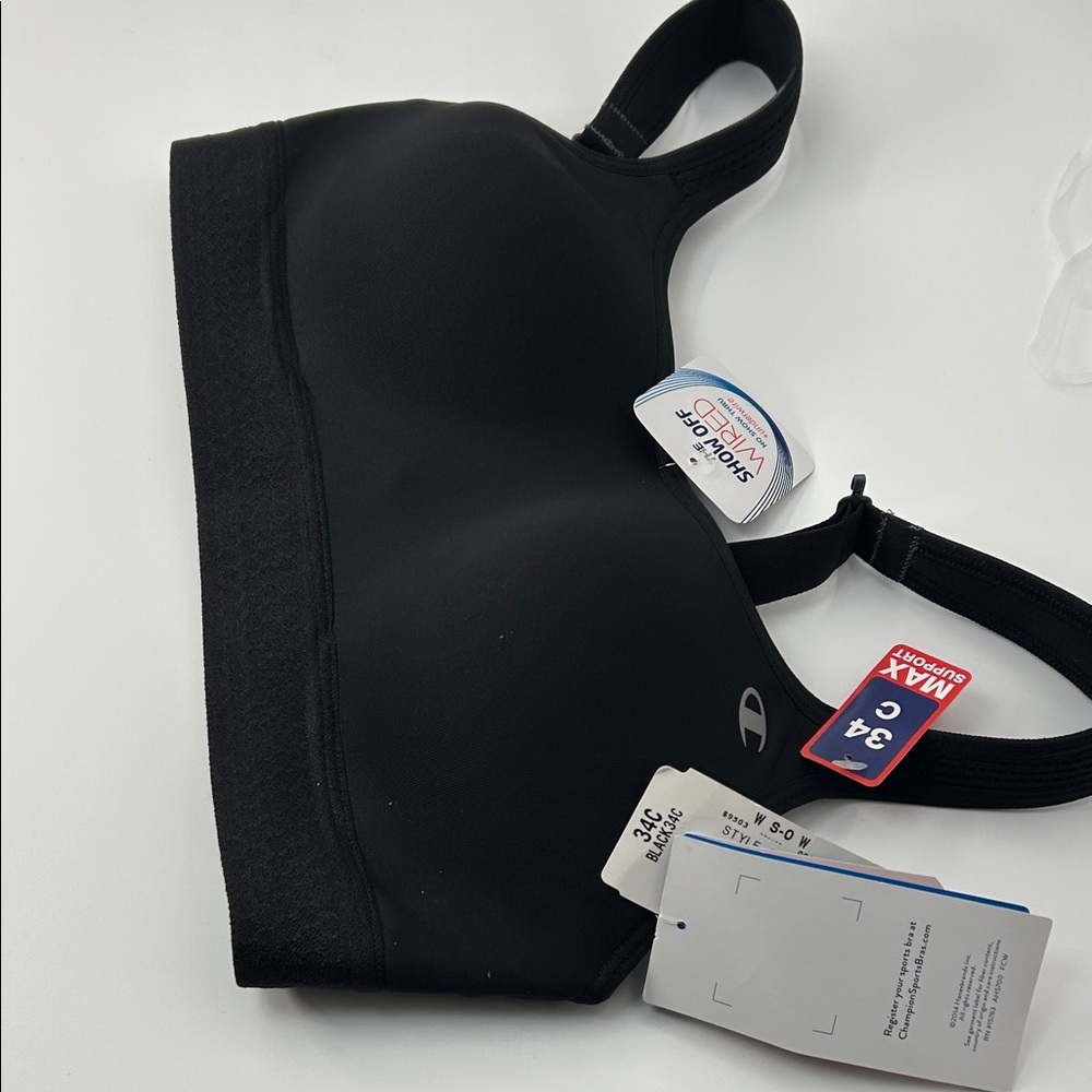 Seamless Black Comfort Bra - Picture 13 of 16